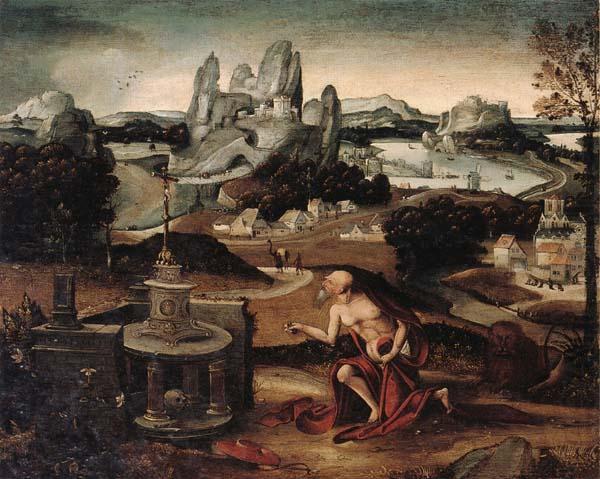 Saint jerome in penitence, unknow artist